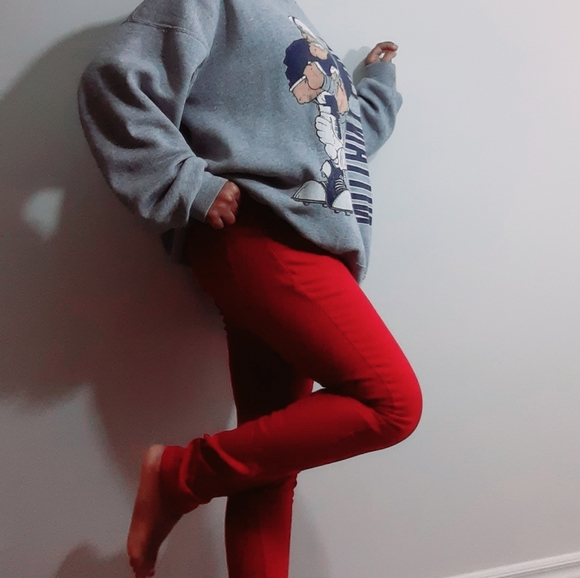 Red skinny jeans - Picture 2 of 8
